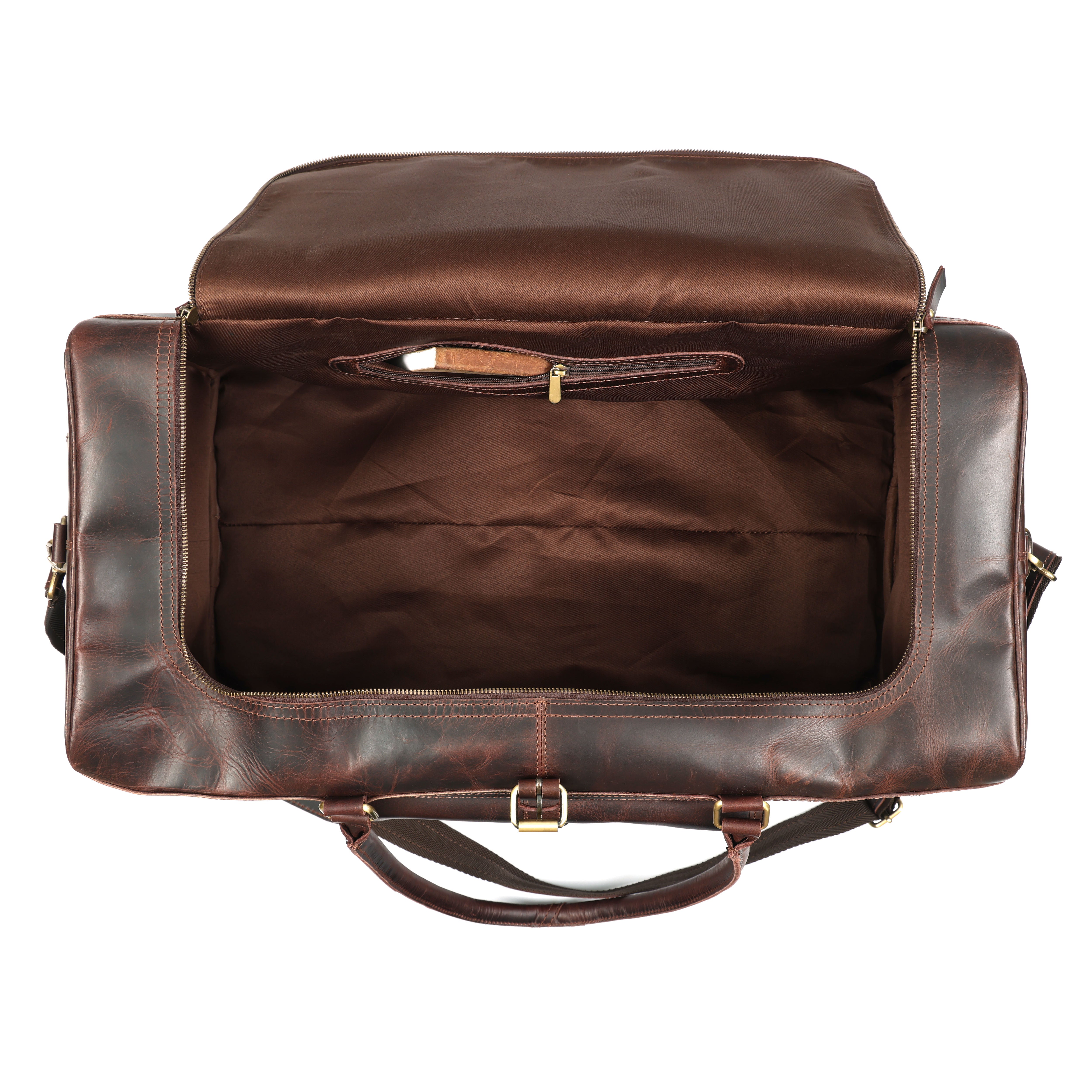 Adrian Buffalo Leather Duffel Bag for Men