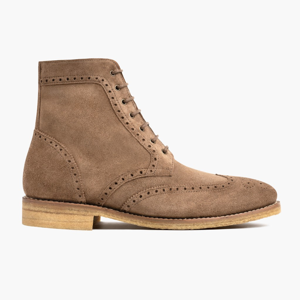 Wingtip | Karamellfarbenes Wildleder