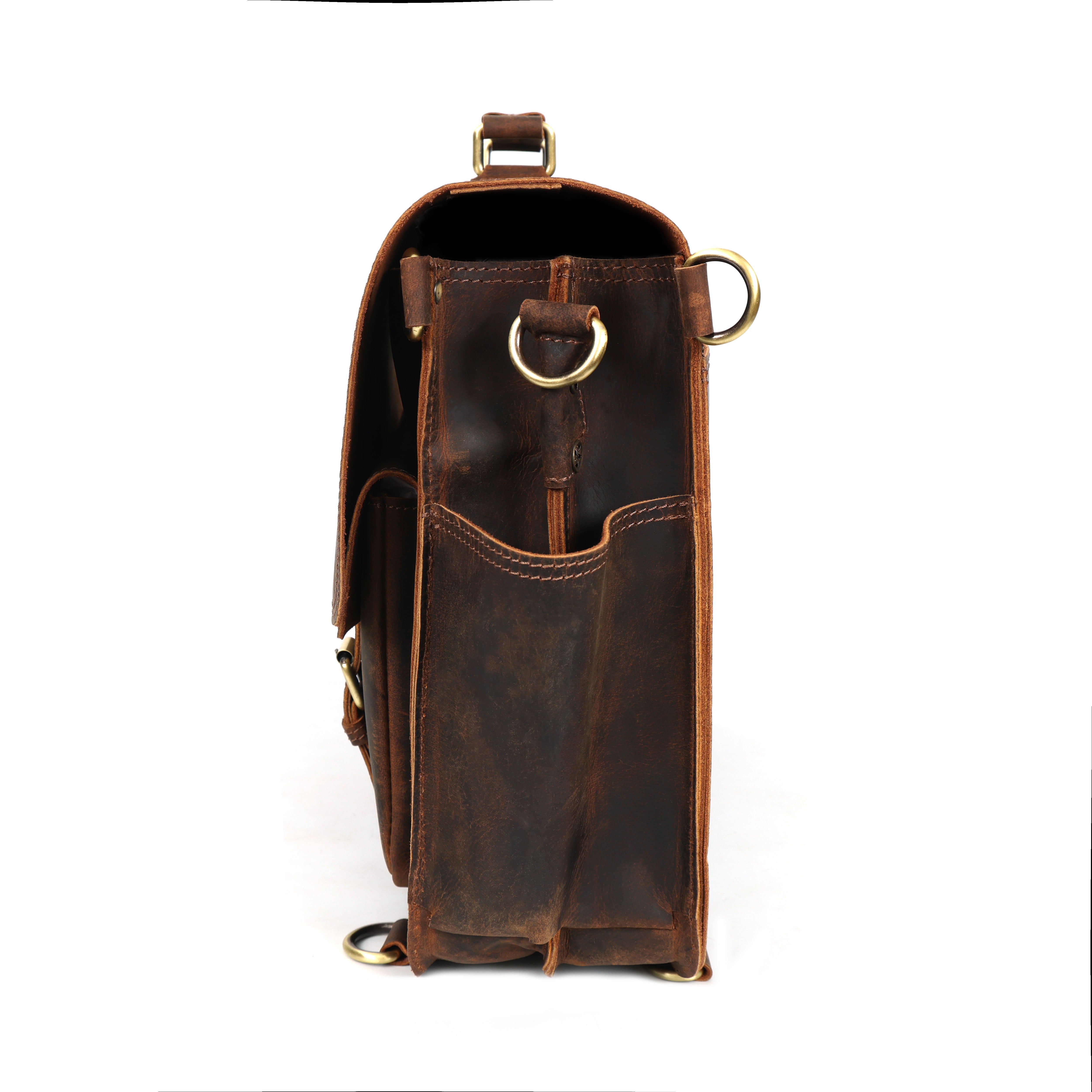 Cody Buffalo Leather Briefcase