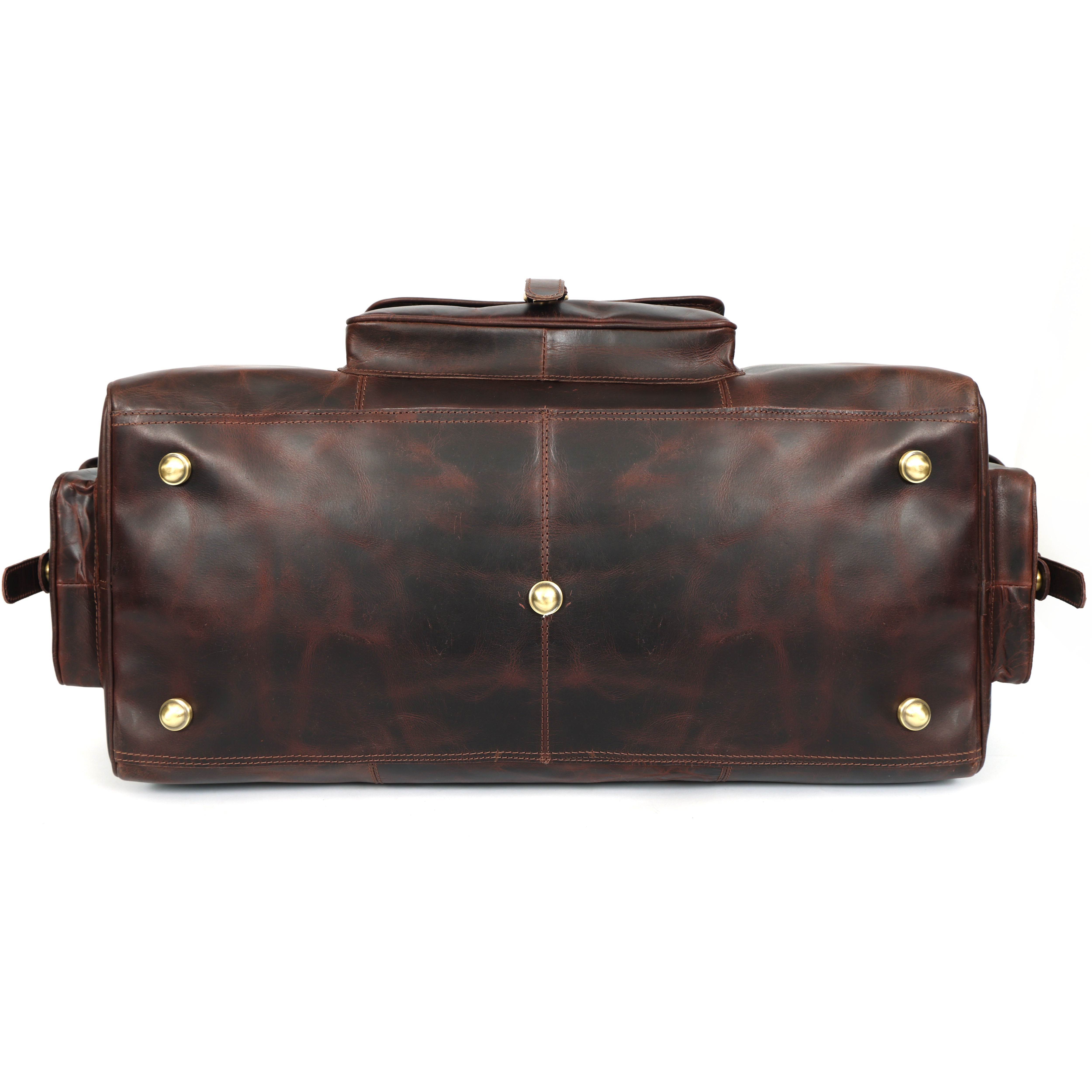 Adrian Buffalo Leather Duffel Bag for Men