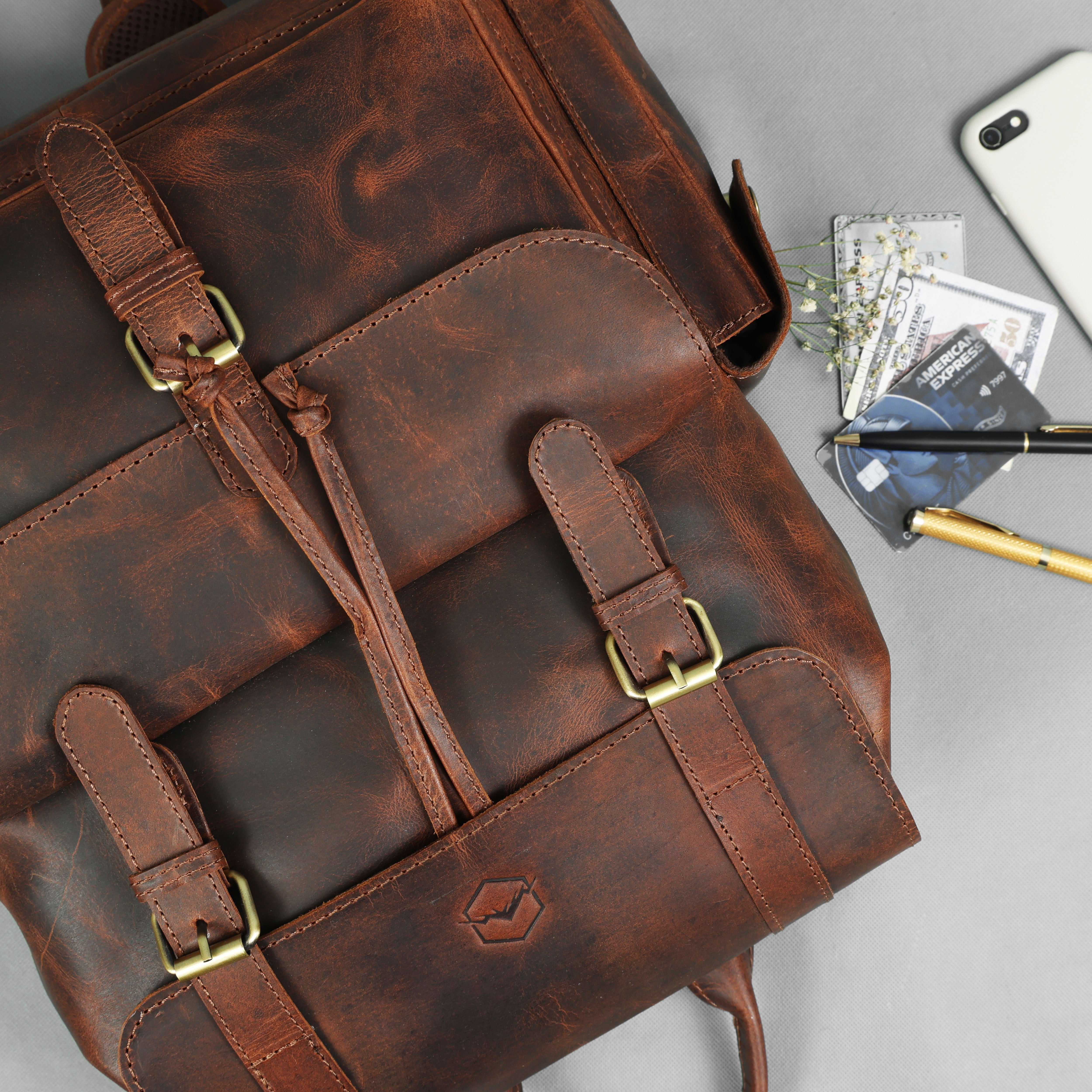 Emerson Buffalo Leather Backpack