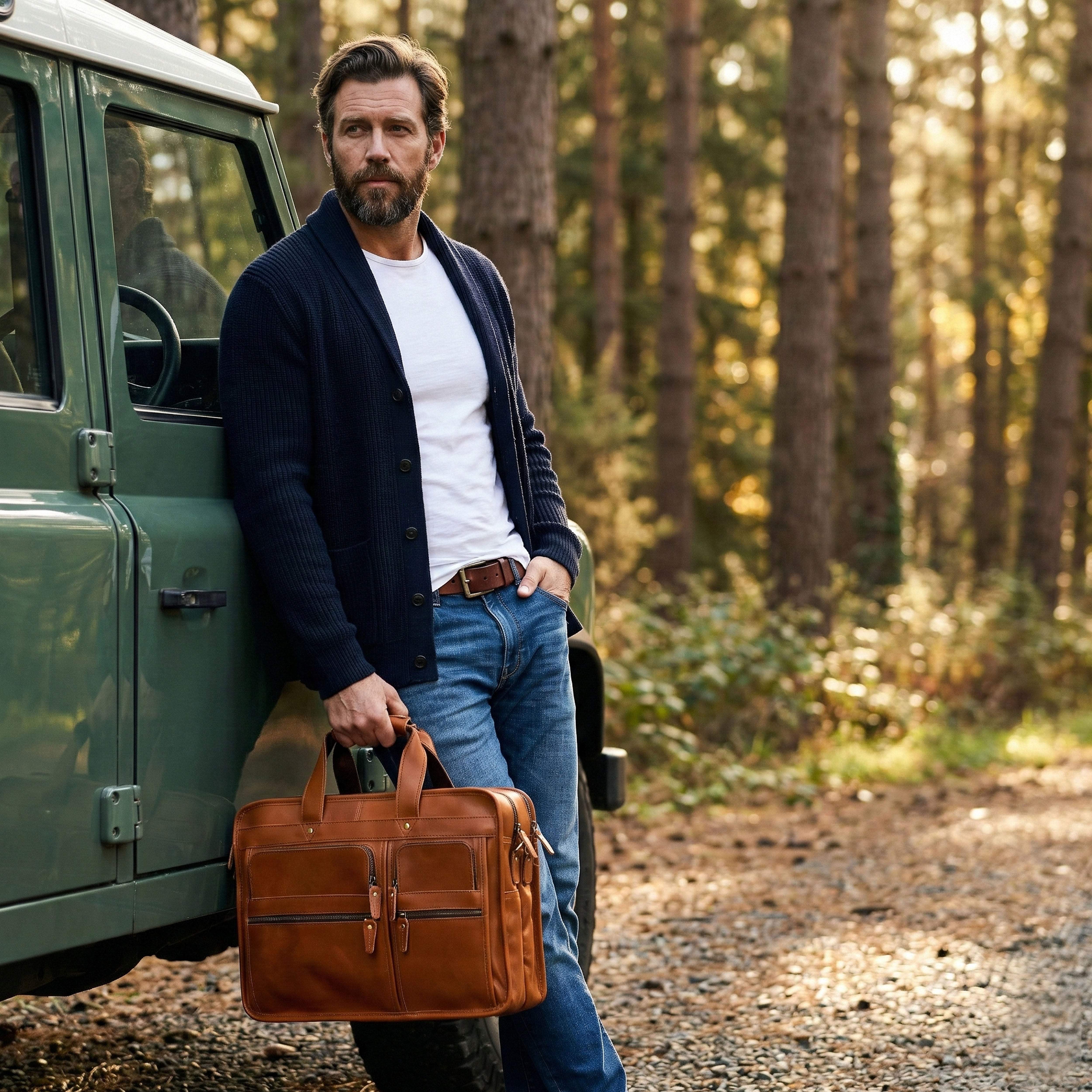 Tanner Leather Briefcase