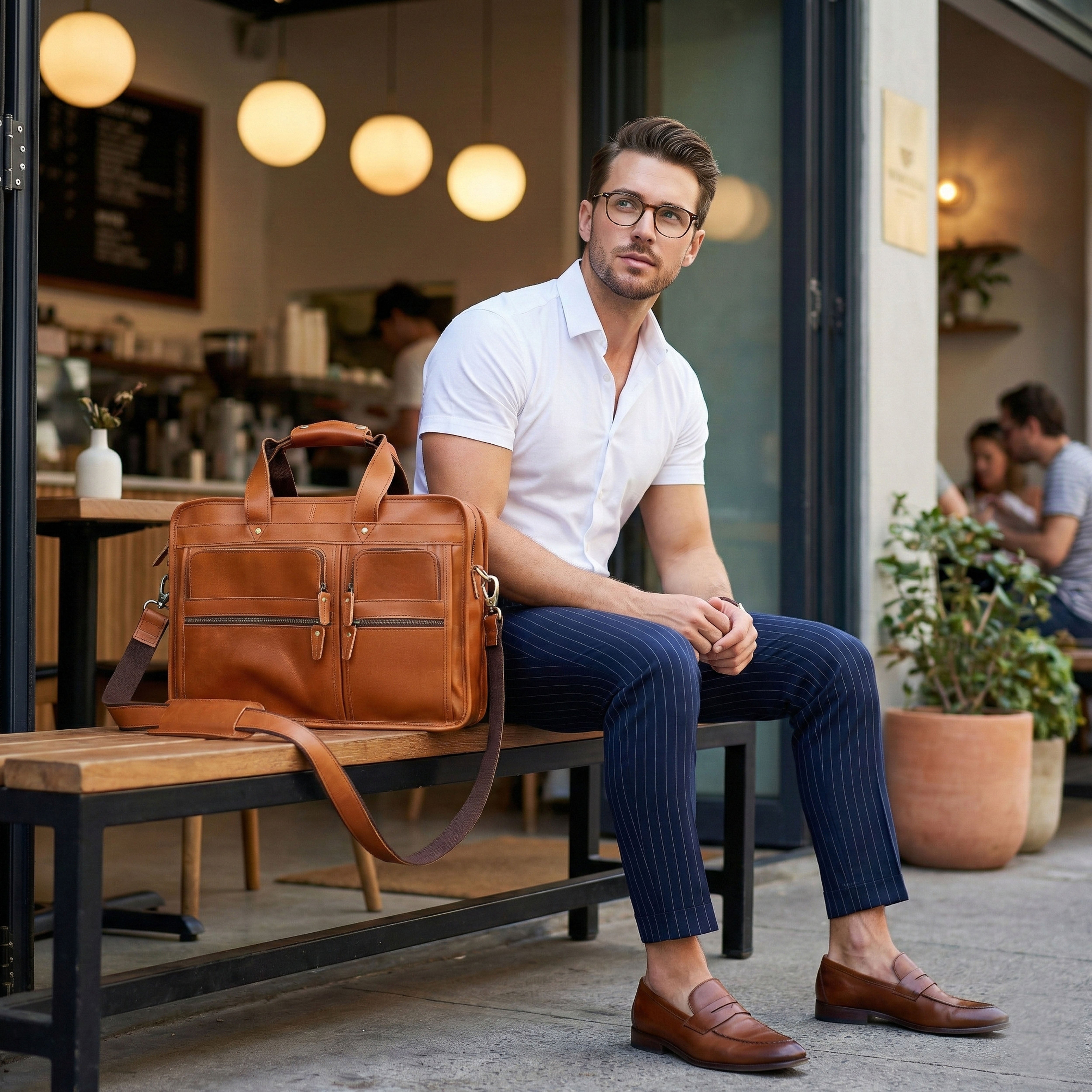 Tanner Leather Briefcase