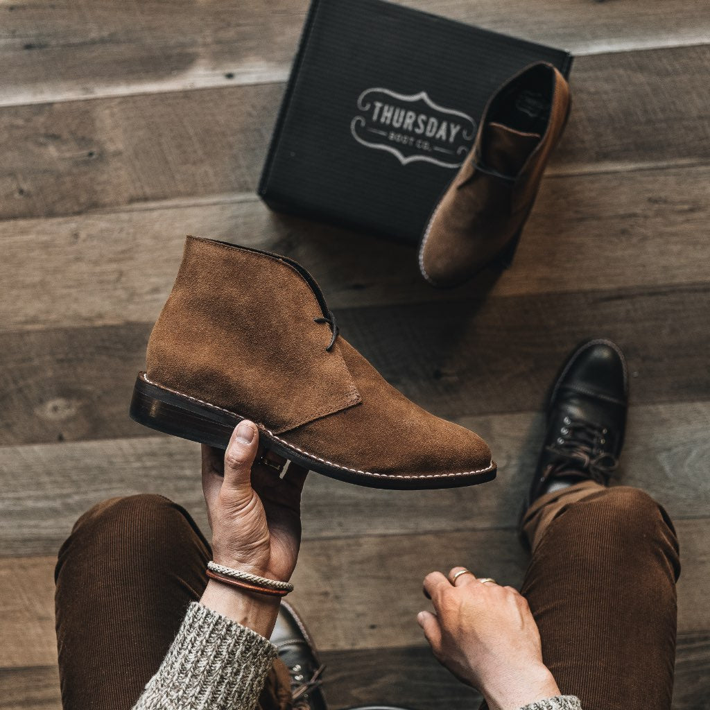 Scout | Pelle scamosciata color cognac 