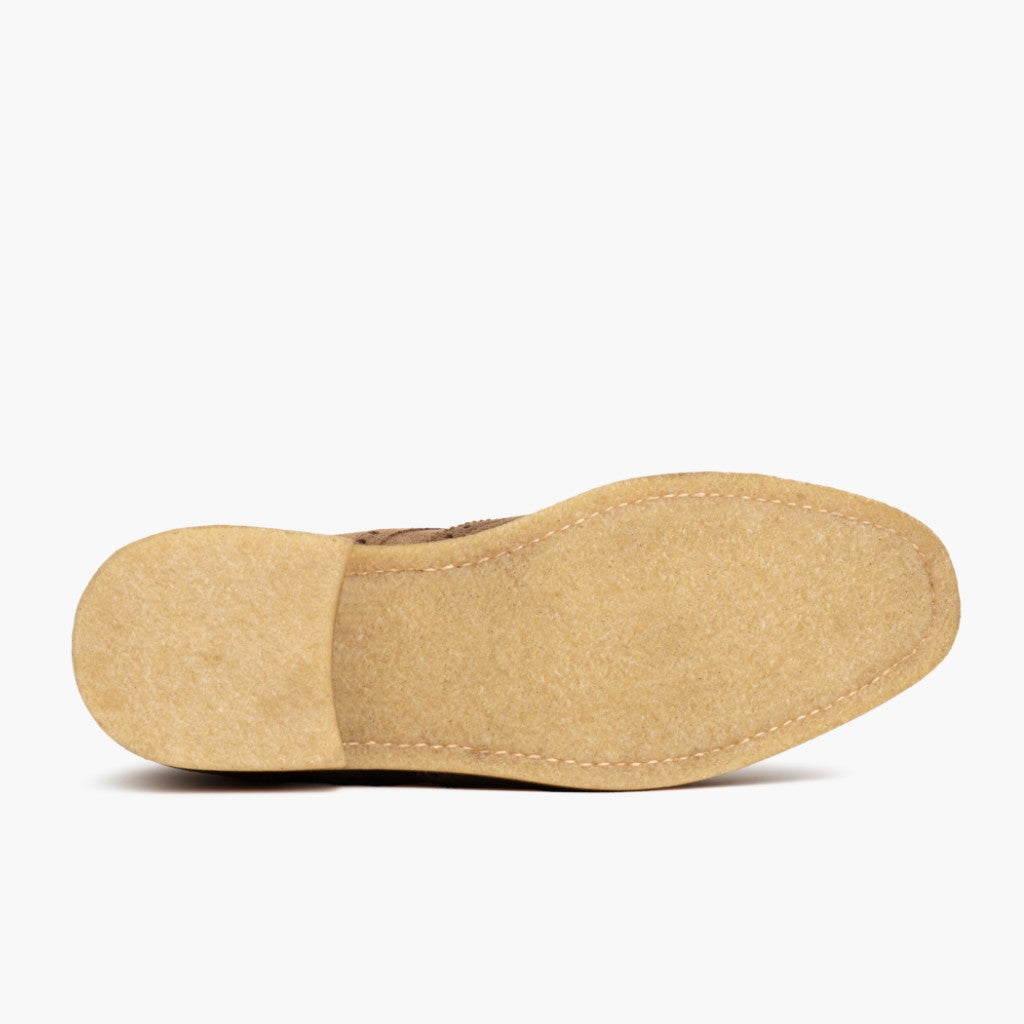 Wingtip | Karamellfarbenes Wildleder 