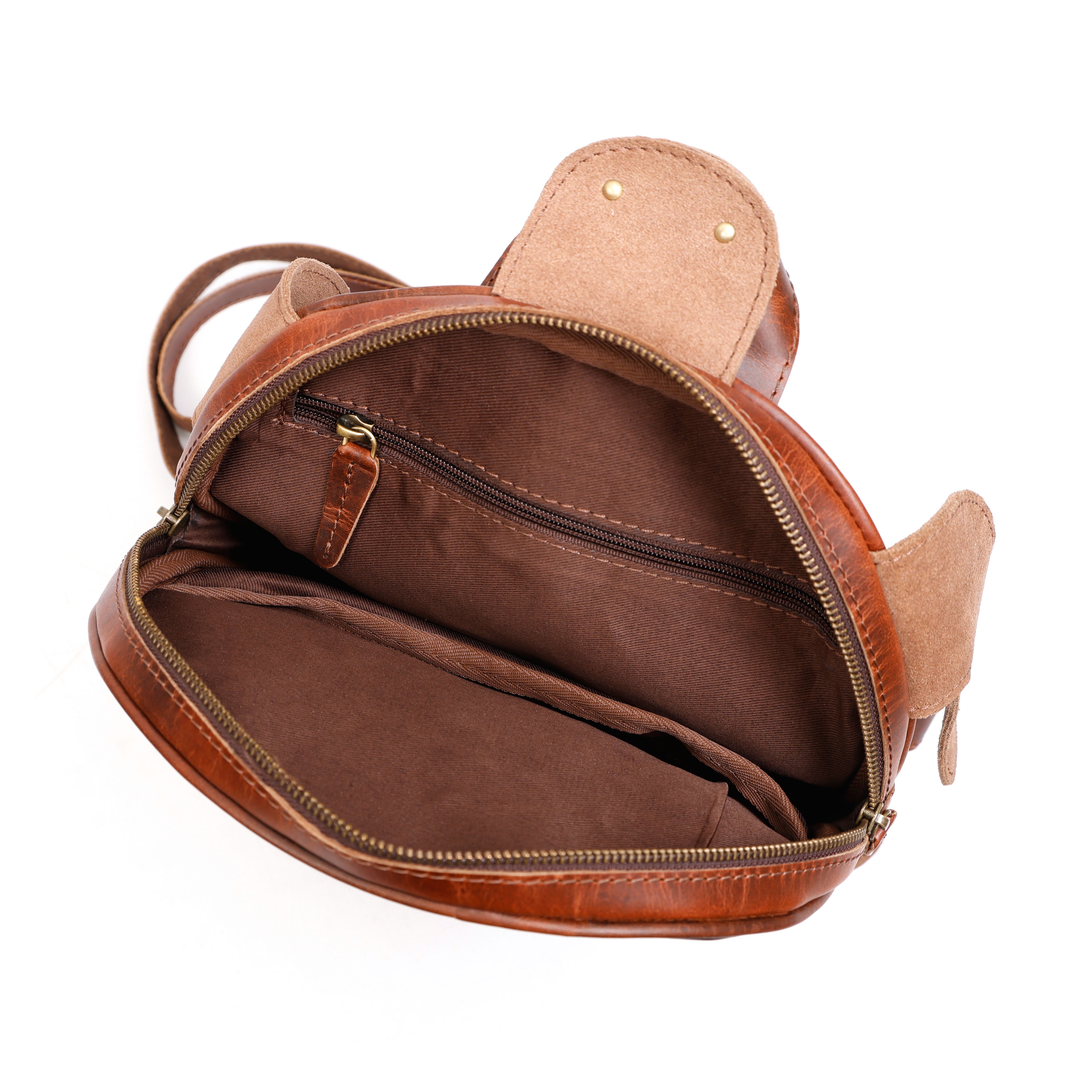Terra Turtle Handmade Leather Backpack