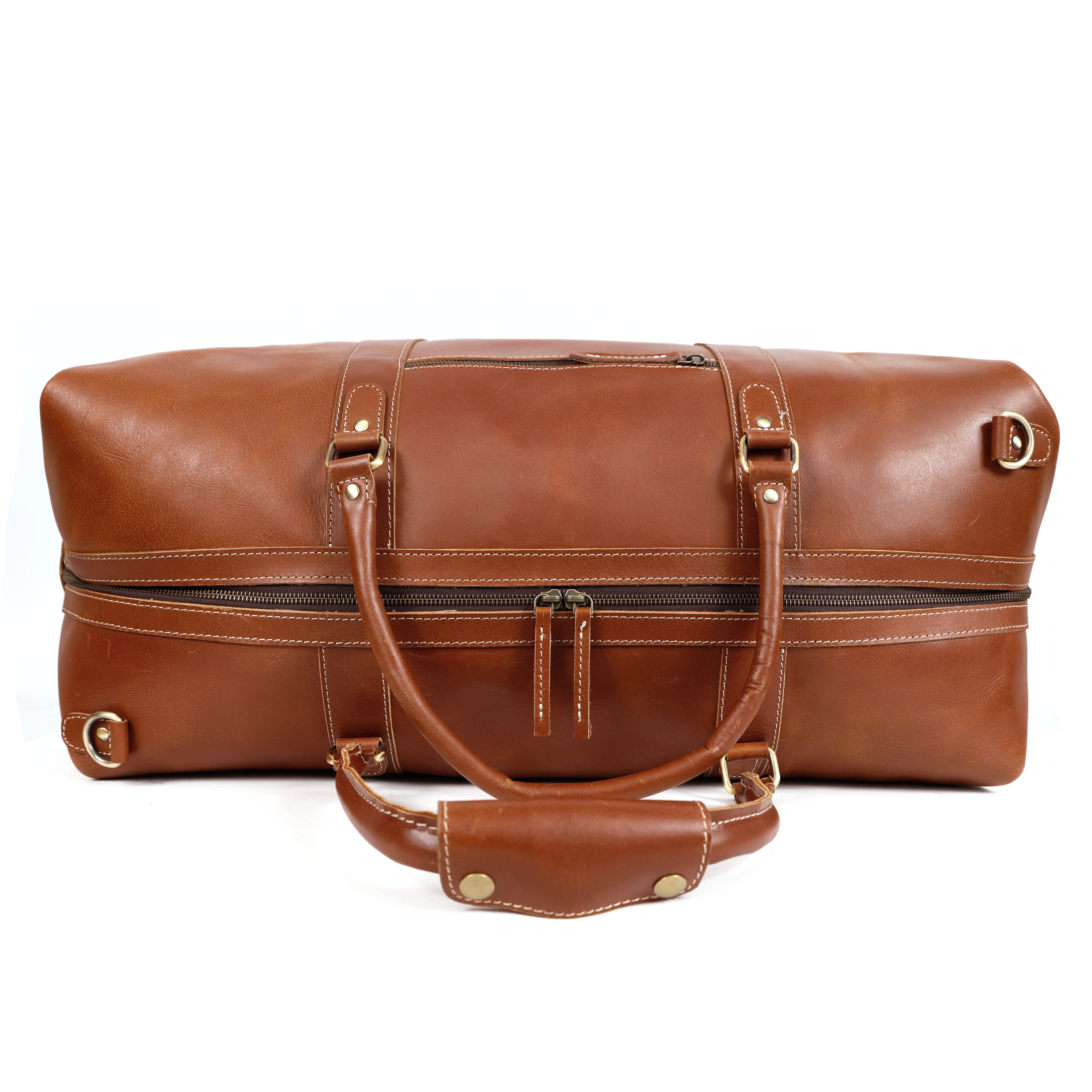 Florian Buffalo Leather Duffel Bag