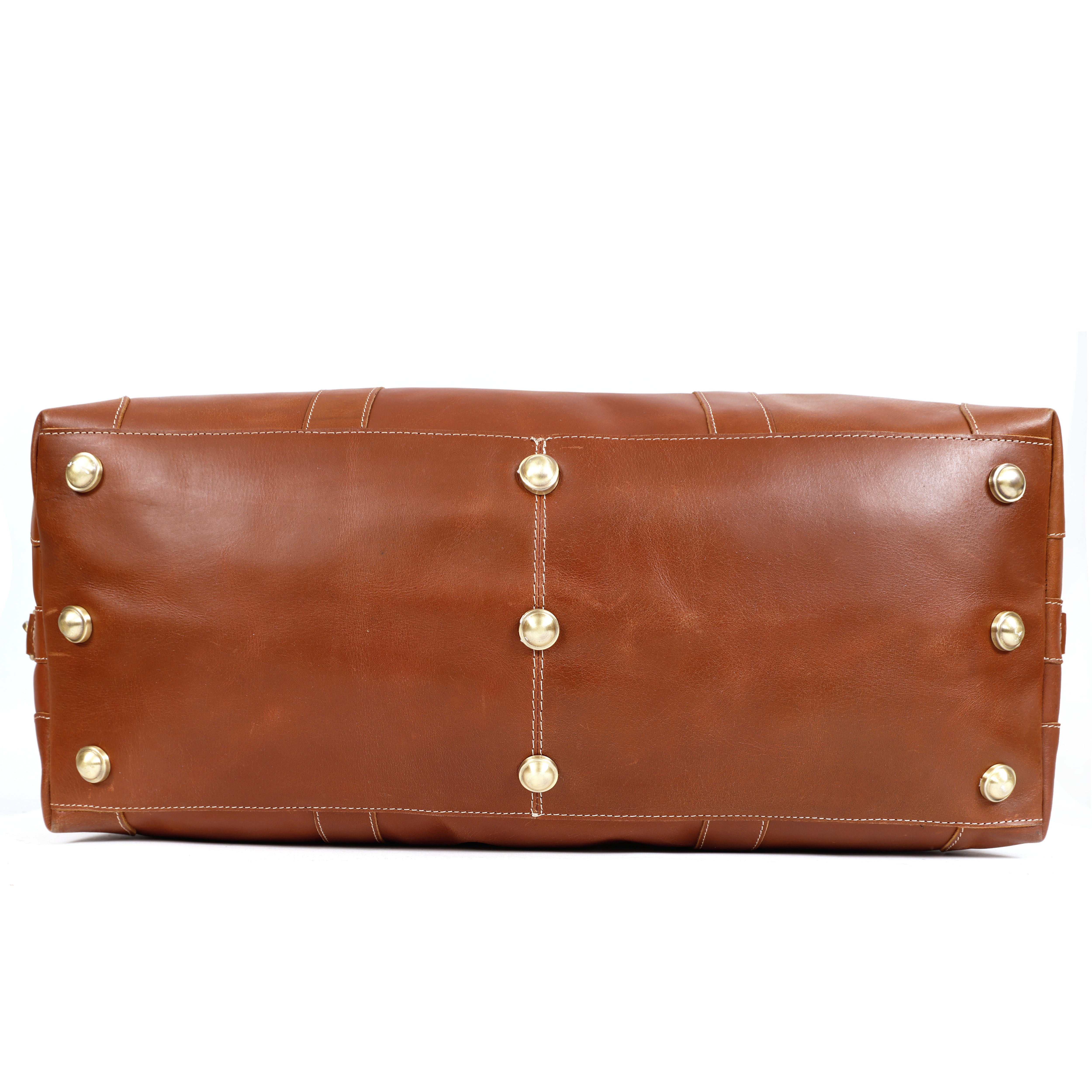 Florian Buffalo Leather Duffel Bag