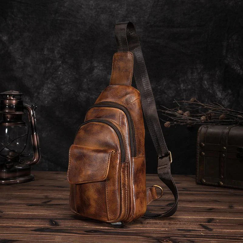 Cali Buffalo Leather Sling Bag