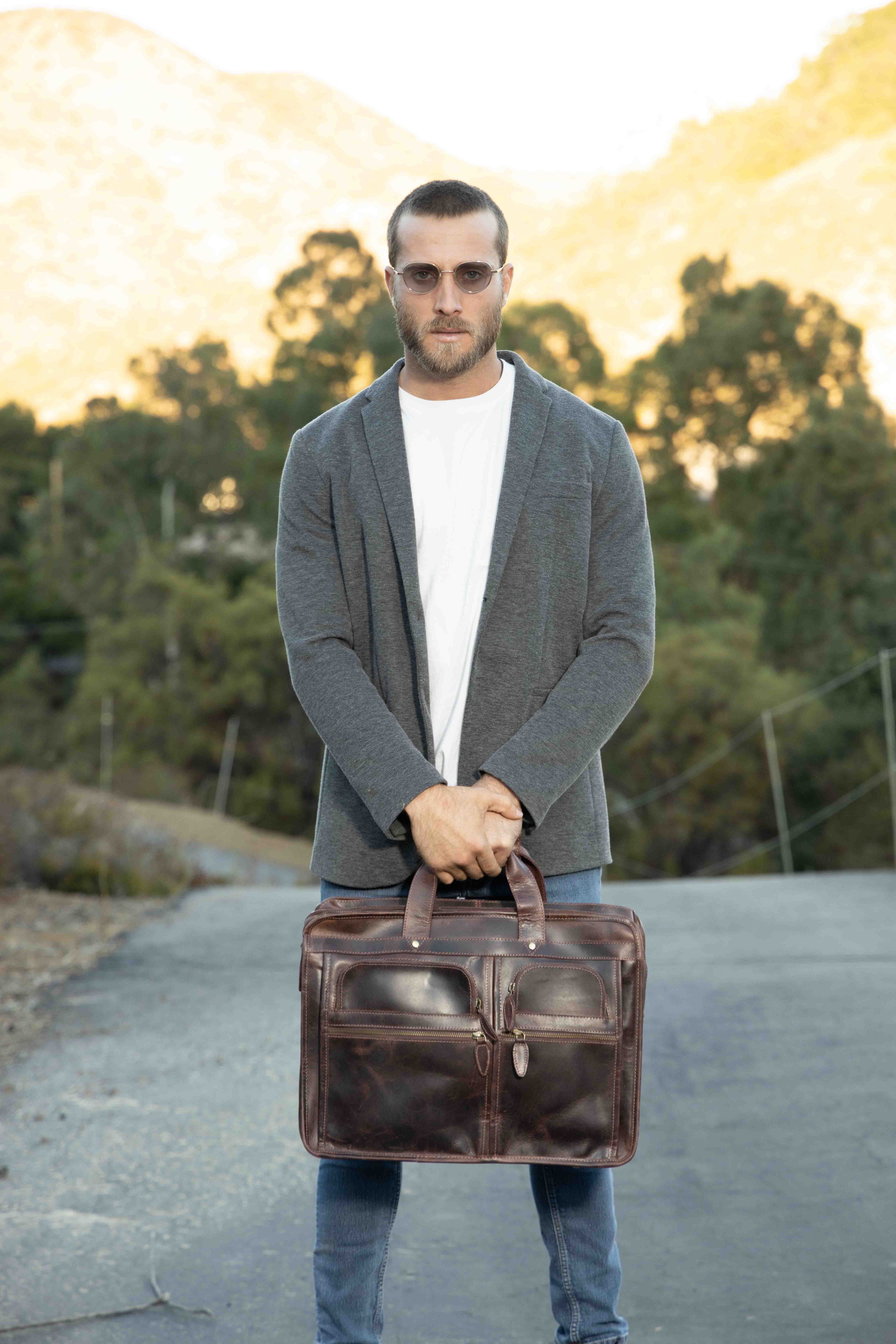 Hawk Leather Briefcase